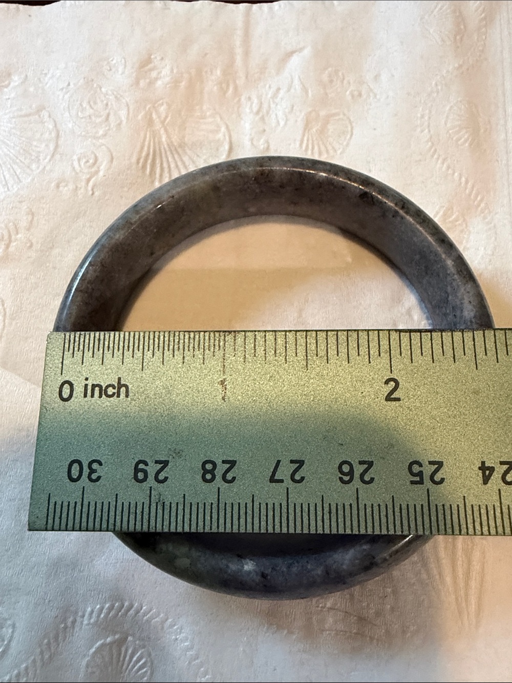 Handcrafted Green Bangle Bracelet - Picture 5 of 5